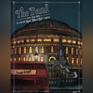 THE BAND Tour Poster Royal Albert Hall 1971 50th anniversary